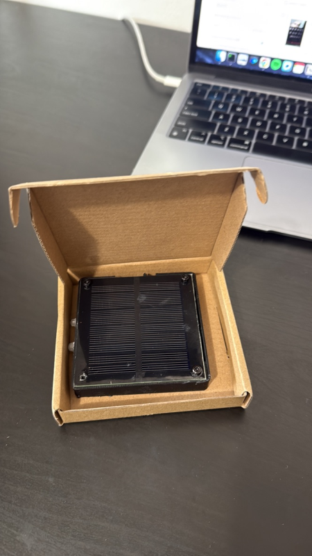 Solar flashlights packed in a shipping container for delivery