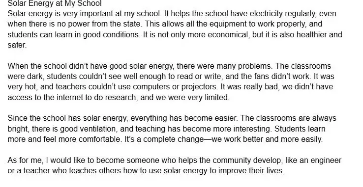 Student essay by Hudson, 9th grade
