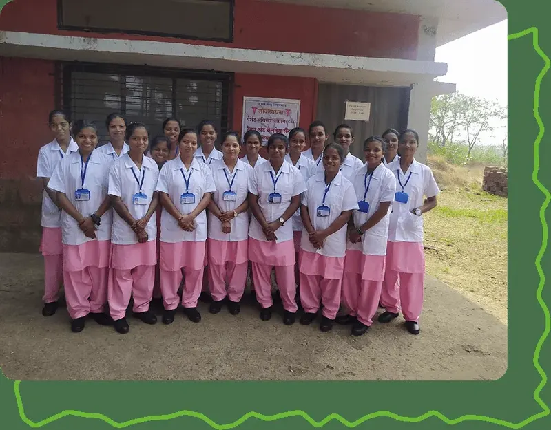 Community members at a Loksadhana rural health program